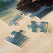 Sunset Seascape Schilderkunst Legpuzzel (Zijkant)