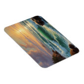 Sunset Seascape Schilderkunst Magneet (Rechterzijde)