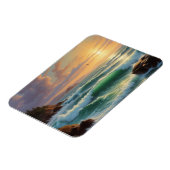 Sunset Seascape Schilderkunst Magneet (Linkerzijde)