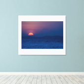 Sunset seen canvas afdruk (Insitu (Houten vloer))