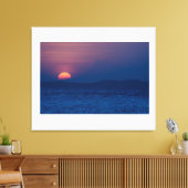Sunset seen canvas afdruk (Insitu (Woonkamer))