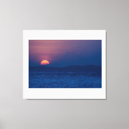 Sunset seen canvas afdruk