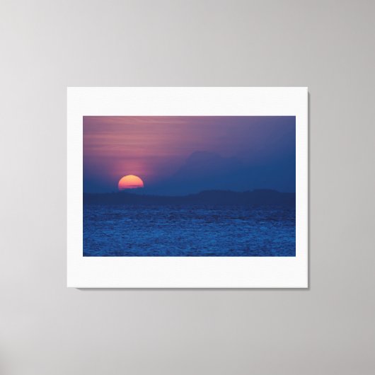 Sunset seen canvas afdruk (Voorkant)