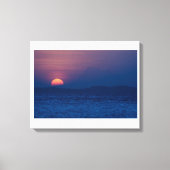 Sunset seen canvas afdruk (Voorkant)