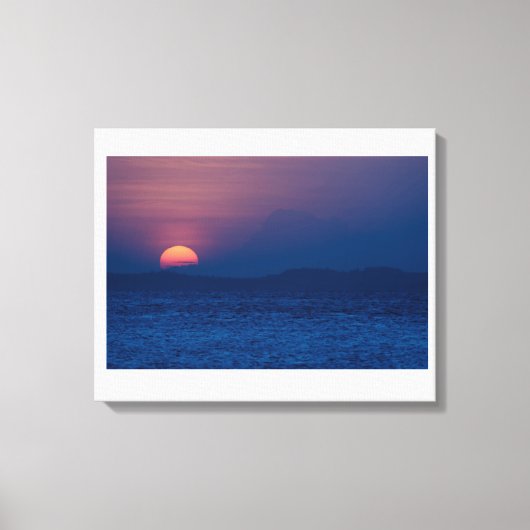 Sunset seen canvas afdruk (Voorkant)