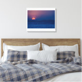 Sunset seen canvas afdruk (Insitu (Slaapkamer))
