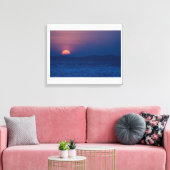 Sunset seen canvas afdruk (Insitu (Woonkamer))