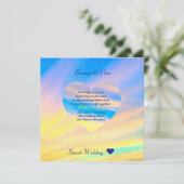 Sunset | Semi-Gloss voor huwelijksuitnodiging Kaart (Staand voorkant)