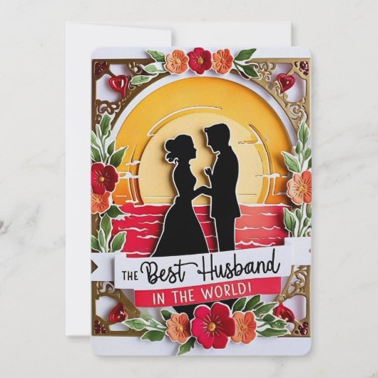 Sunset Serenade Beste Man Kaart (Voorkant)