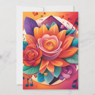 Sunset Serenade bruiloft uitnodiging