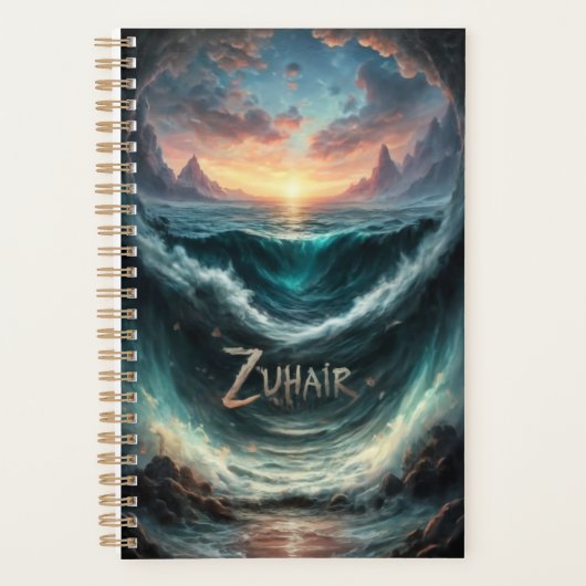 Sunset Serenade 🌅 gepersonaliseerde planner (Voorkant)