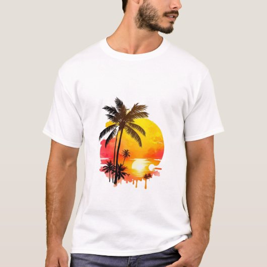 Sunset Serenade onder het Palms Royal T-shirt (Voorkant)
