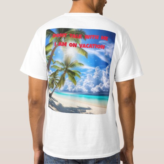 Sunset Serenity Beach Tee T-shirt (Achterkant)