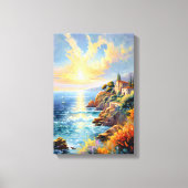 Sunset Serenity beroemd gemaakt door The Mediterra Canvas Afdruk (Voorkant)