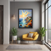 Sunset Serenity beroemd gemaakt door The Mediterra Perfect Poster