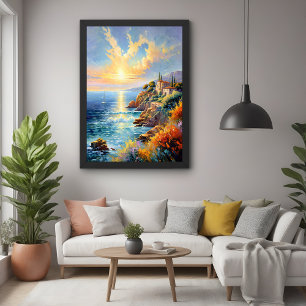 Sunset Serenity beroemd gemaakt door The Mediterra Perfect Poster