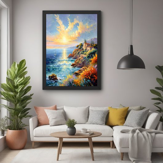 Sunset Serenity beroemd gemaakt door The Mediterra Perfect Poster
