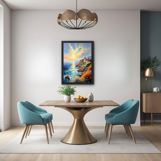 Sunset Serenity beroemd gemaakt door The Mediterra Poster