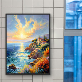Sunset Serenity beroemd gemaakt door The Mediterra Poster