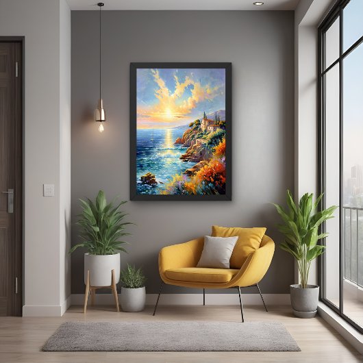 Sunset Serenity beroemd gemaakt door The Mediterra Poster