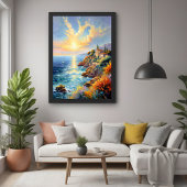 Sunset Serenity beroemd gemaakt door The Mediterra Poster