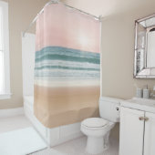 Sunset serenity blue roos quartz Showgordijn Douchegordijn (In situ)