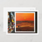 Sunset Serenity Briefkaart 🌅📮 (Voorkant / Achterkant)