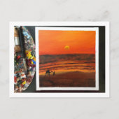 Sunset Serenity Briefkaart 🌅📮 (Voorkant)