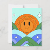 Sunset Serenity Canvas - Stunning Art Print Notitiekaartje (Achterkant)