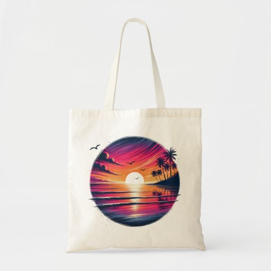Sunset Serenity – Coastal Dreamscape Tote Bag (Voorkant)