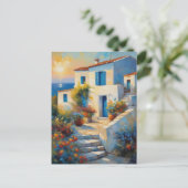 Sunset Serenity: een mediterrane droom Briefkaart (Staand voorkant)