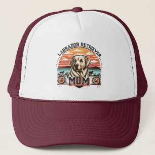  Sunset Serenity Labrador Retriever Dog Mom Trucker Pet