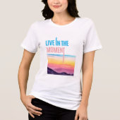 Sunset Serenity - Leef in het moment Tri-Blend Shirt (Voorkant)