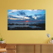 Sunset Serenity on the Shore Canvas Afdruk (Insitu (Woonkamer))