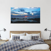 Sunset Serenity on the Shore Canvas Afdruk (Insitu (Slaapkamer))