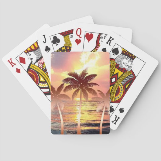Sunset Serenity Pokerkaarten (Achterkant)