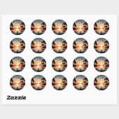 Sunset Serenity Ronde Sticker (Vel)