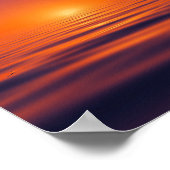 Sunset Serenity Wall Poster - Tranquil Ocean Wave (Hoek)