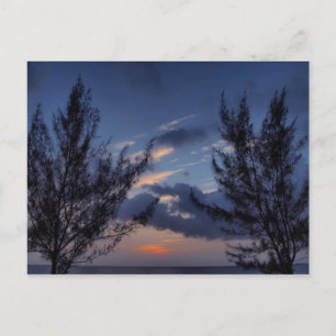 Sunset Seven Mile Beach Cayman Islands Briefkaart