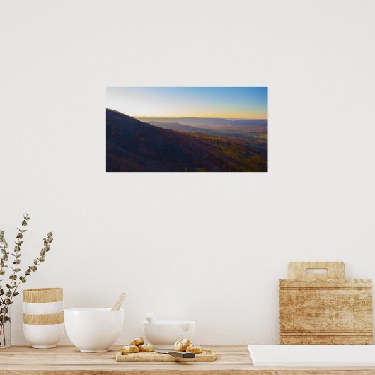 Sunset, Shenandoah National Park, Virginia Poster (Keuken)