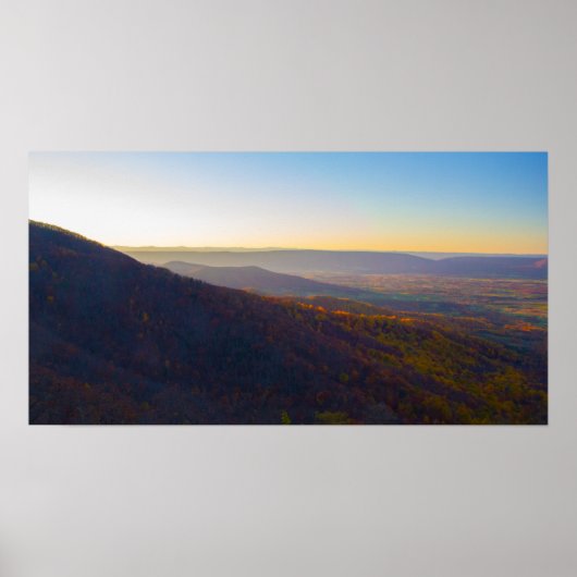 Sunset, Shenandoah National Park, Virginia Poster (Voorkant)