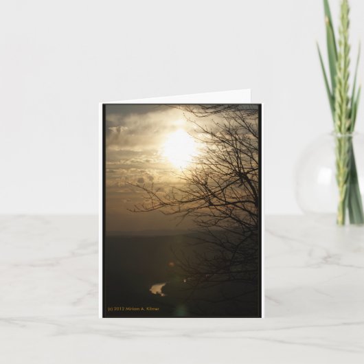 Sunset: Shenandoah River from Skyline Drive Kaart (Voorkant)