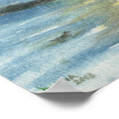 Sunset Shimmering in Bellgrade Lakes, Maine Print (Hoek)