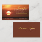Sunset Shine Visitekaartje (Voorkant / Achterkant)