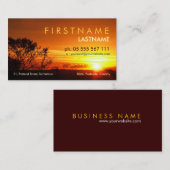 Sunset Shine Visitekaartje (Voorkant / Achterkant)