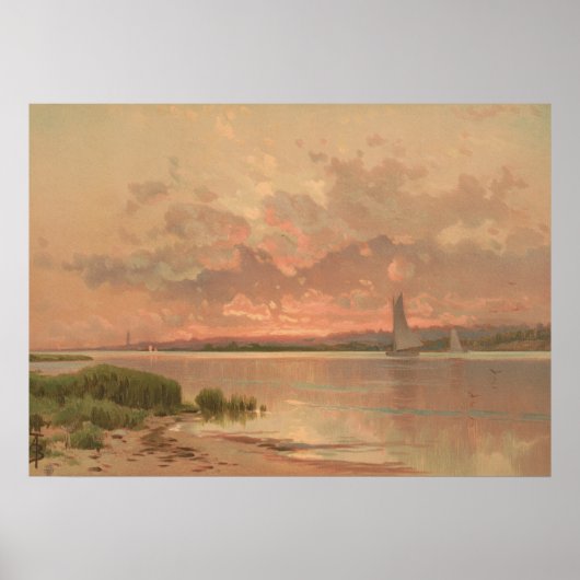 Sunset Shinnecock Bay Poster (Voorkant)