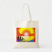Sunset Ship Canvas tas (Voorkant)
