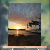 Sunset Ship Water Acryl Bord (Neutraal)