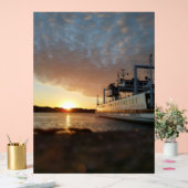 Sunset Ship Water Acryl Bord (Huwelijk)