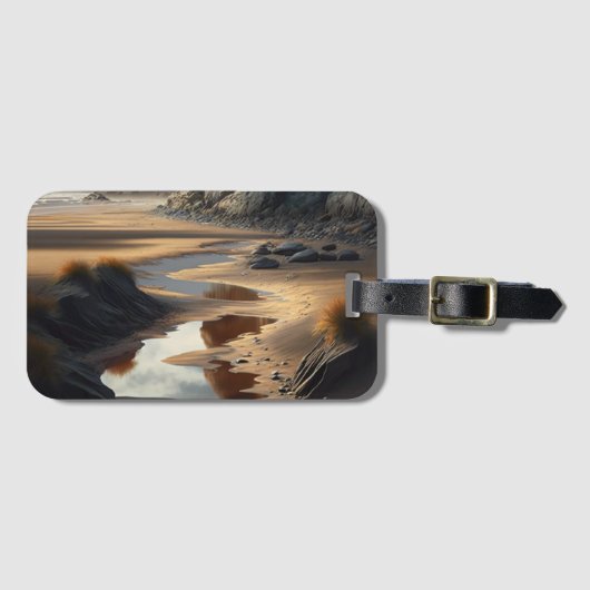 Sunset Shore Bagagelabel (Voorkant (horizontaal))